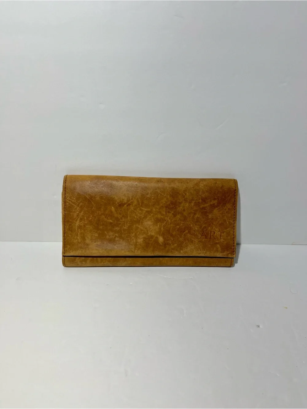😍 Able Leather Fold Wallet in Cognac Brown